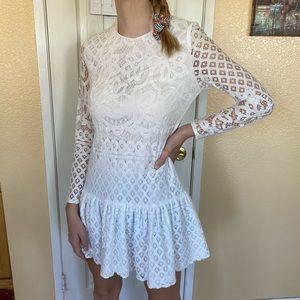 White lace dress